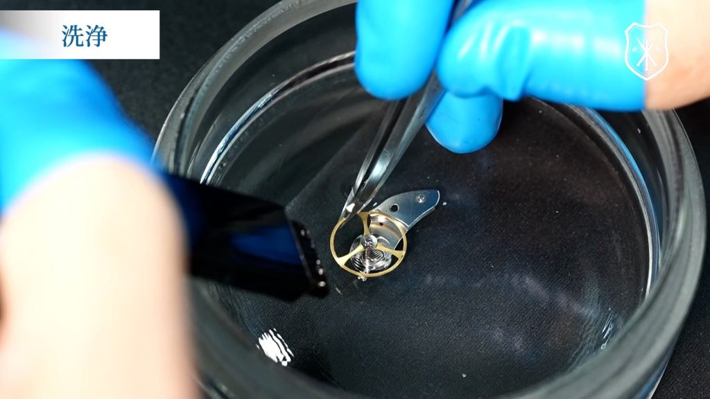 洗浄をしている様子